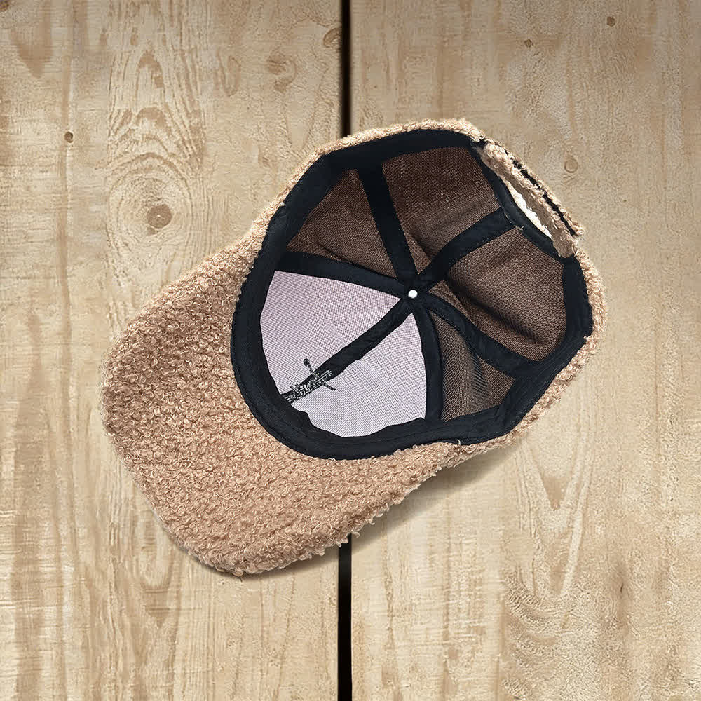 Christianartworkshop Faith Cross Embroidered Fuzzy Baseball Cap - image 7