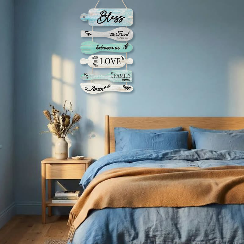 Christianartworkshop Four-Style Rustic Wooden Blessing Wall Art: A Symbol of Familial Faith & Fellowship - image 4