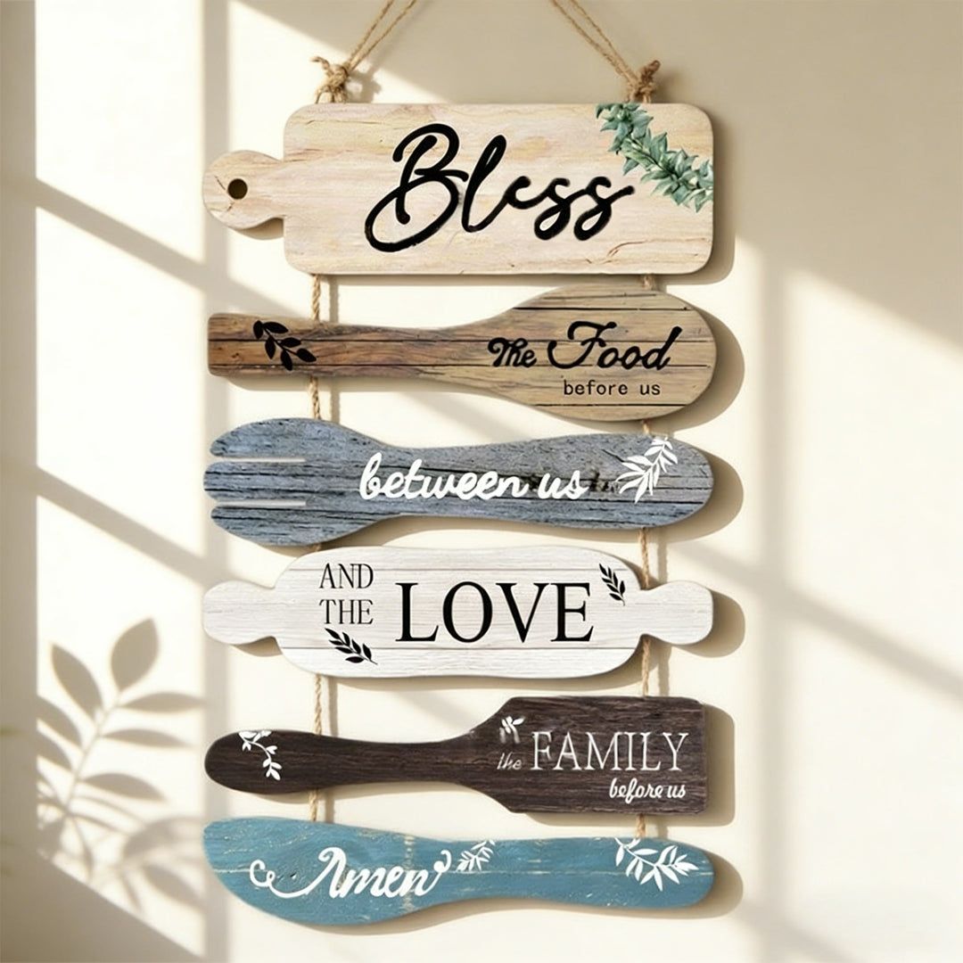 Christianartworkshop Four-Style Rustic Wooden Blessing Wall Art: A Symbol of Familial Faith & Fellowship - image 6