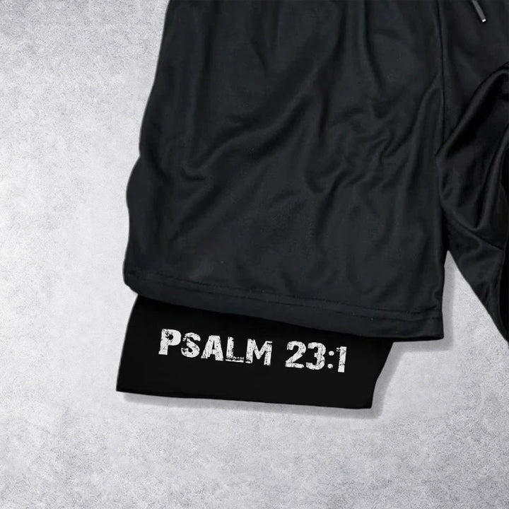 Christianartworkshop Psalms 23:1 Faith Over Fear Eagle Performance Shorts - image 14