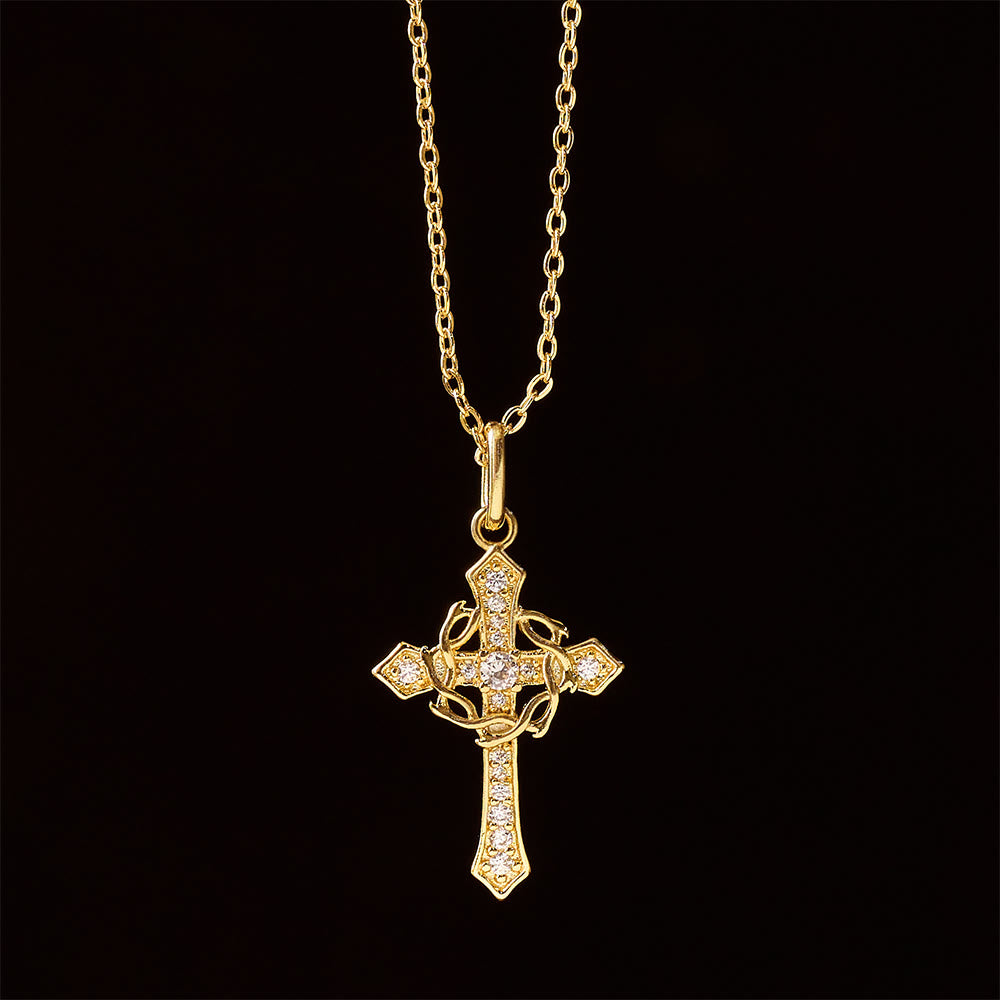 Christianartworkshop Sparkling Geometric Cross Necklace: A Symbol of Eternal Hope And Divine Protection - image 3