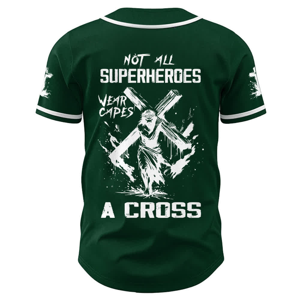 Christianartworkshop Not All Superheroes Wear Capes A Cross Unisex Baseball Jersey - image 23