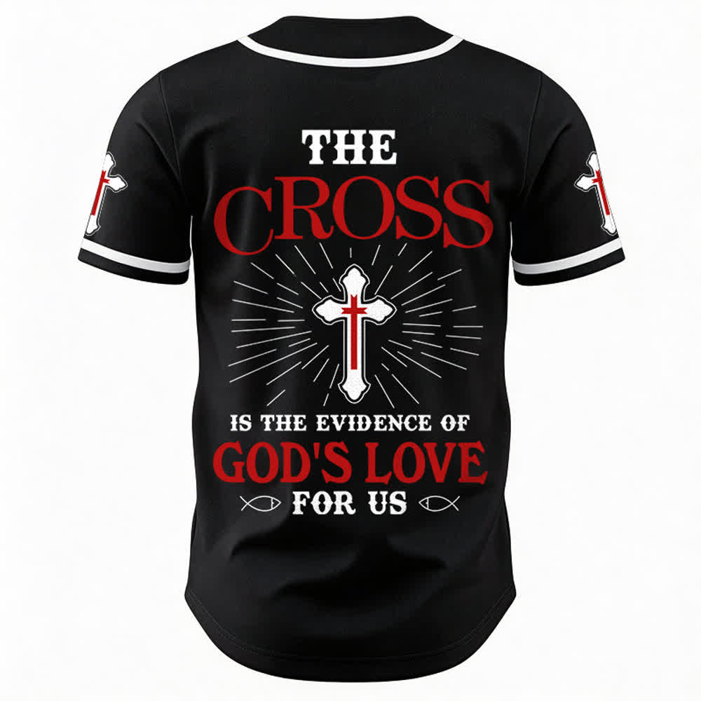 Christianartworkshop The Cross Is The Evidence Of God's Love Unisex Baseball Jersey - image 11