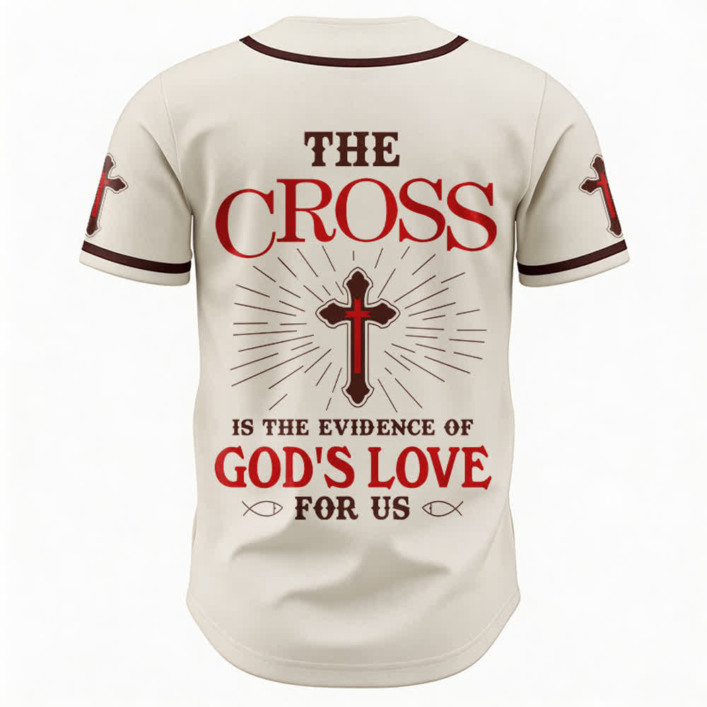 Christianartworkshop The Cross Is The Evidence Of God's Love Unisex Baseball Jersey - image 5