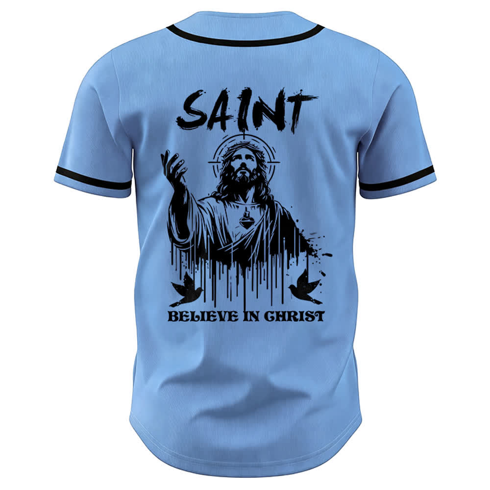 Christianartworkshop Saint Believe In Christ Unisex Baseball Jersey - image 17
