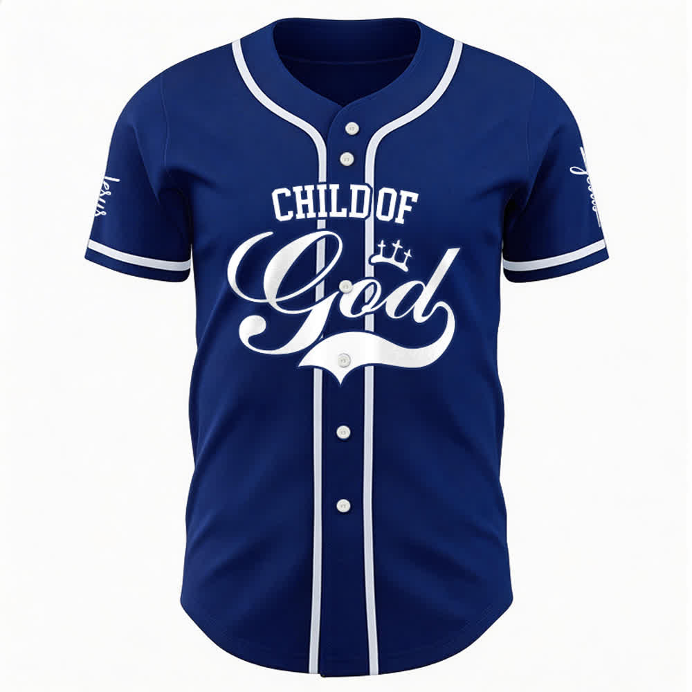 Christianartworkshop Child Of God Personalized Name Number Unisex Custom Baseball Jersey - image 21