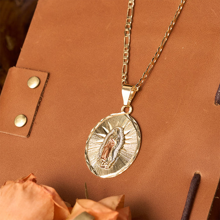 Christianartworkshop Four Styles Radiant Virgin Mary Oval Medallion Necklace: A Token of Heavenly Blessing - image 12