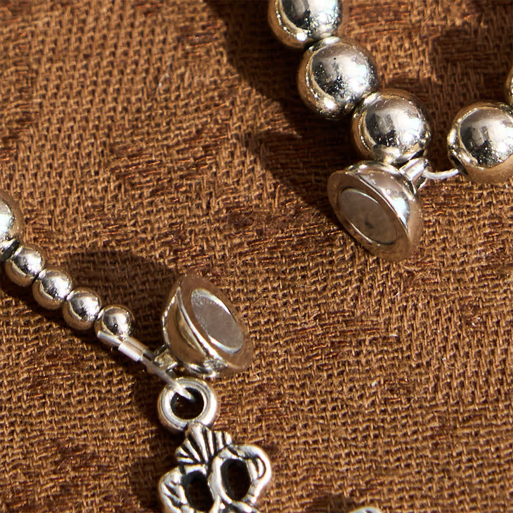 Christianartworkshop Sacred Silver Tone Magnetic Rosary Bracelet: 2-in-1 Prayer & Bracelet - image 5