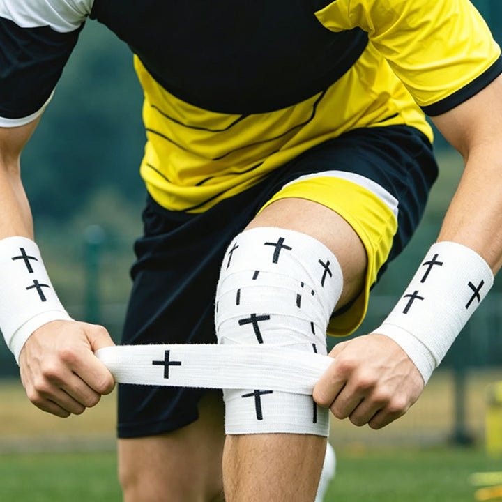 Christianartworkshop Bible Verse Athletic Tape: Cross Faith Wrist Support Sports Wrap - image 4