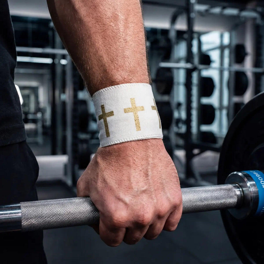 Christianartworkshop Bible Verse Athletic Tape: Cross Faith Wrist Support Sports Wrap - Gold - 1.5''*359.84''/3.8cm*9.14m - image 16