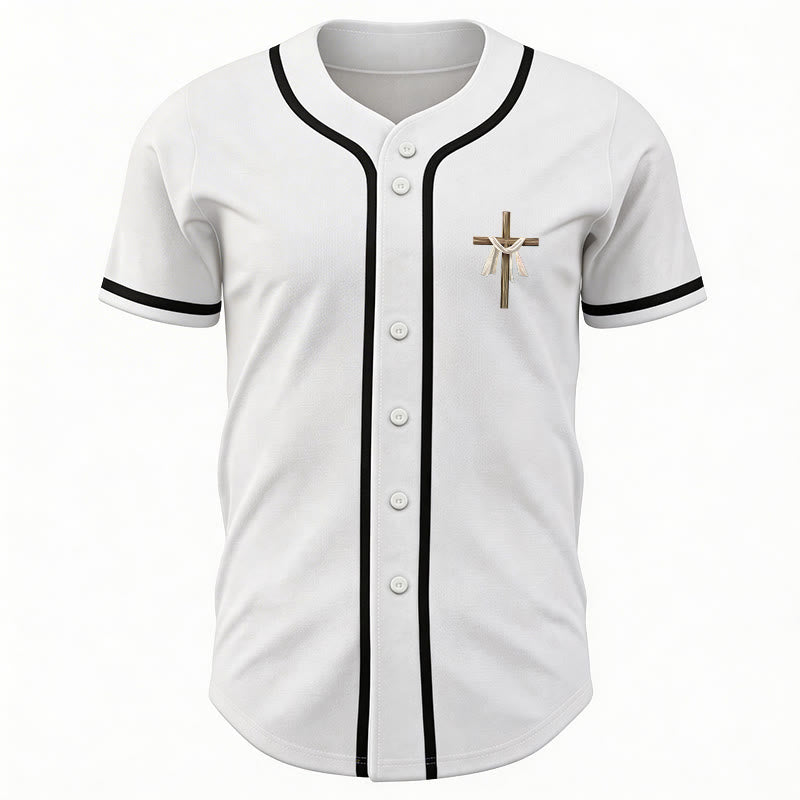 Christianartworkshop He Is Not Here He Is Risen Faith Unisex Baseball Jersey - image 13