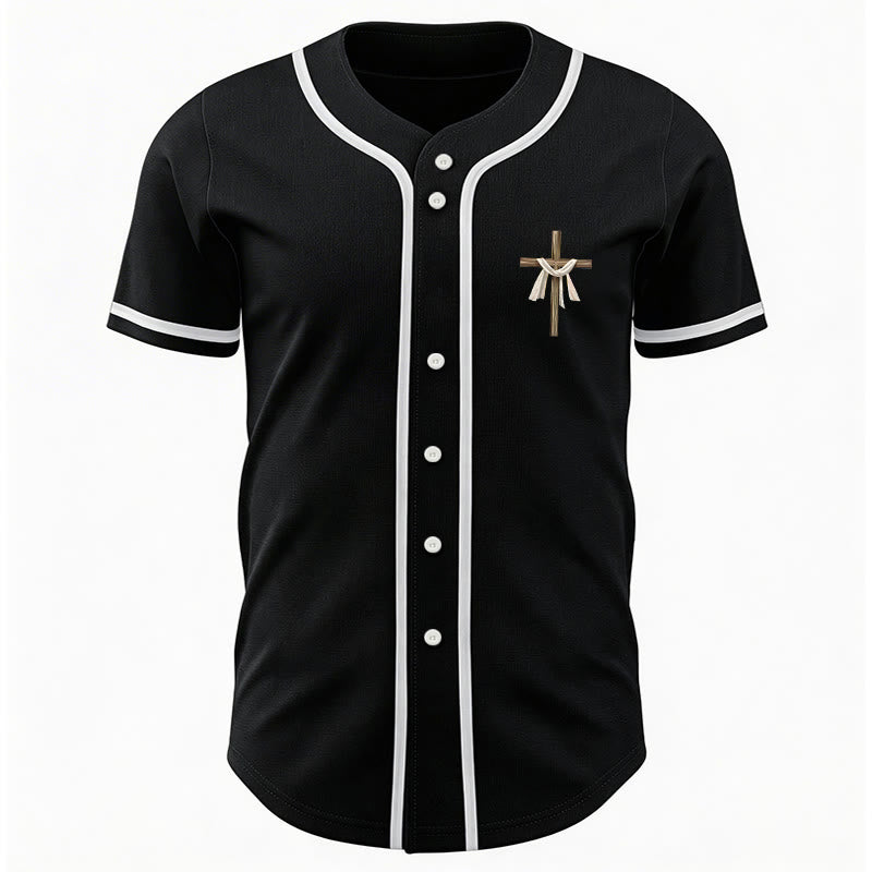 Christianartworkshop He Is Not Here He Is Risen Faith Unisex Baseball Jersey - image 20