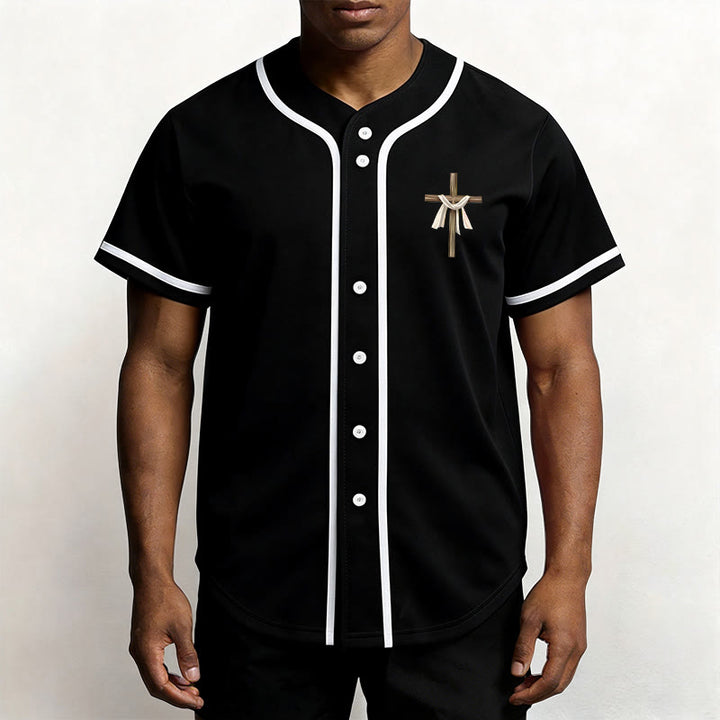 Christianartworkshop He Is Not Here He Is Risen Faith Unisex Baseball Jersey - image 16