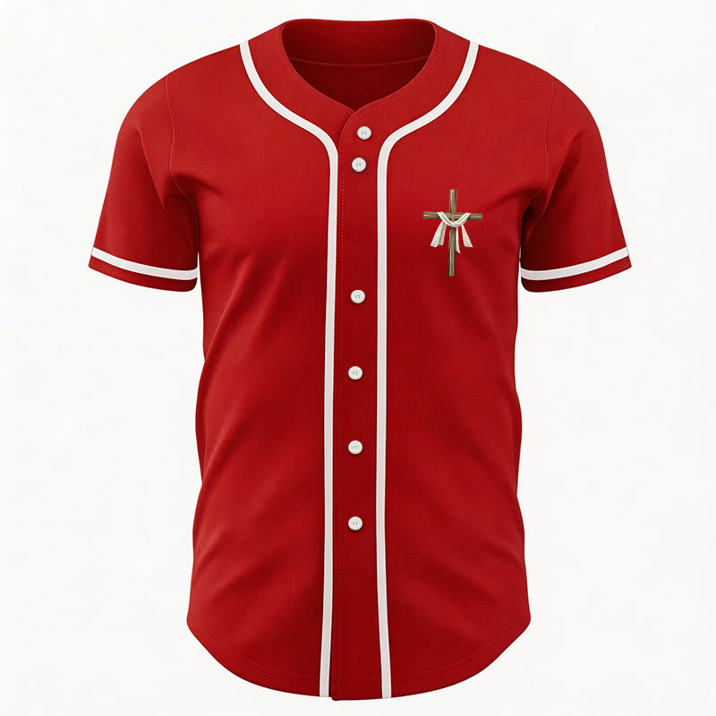 Christianartworkshop He Is Not Here He Is Risen Faith Unisex Baseball Jersey - image 27