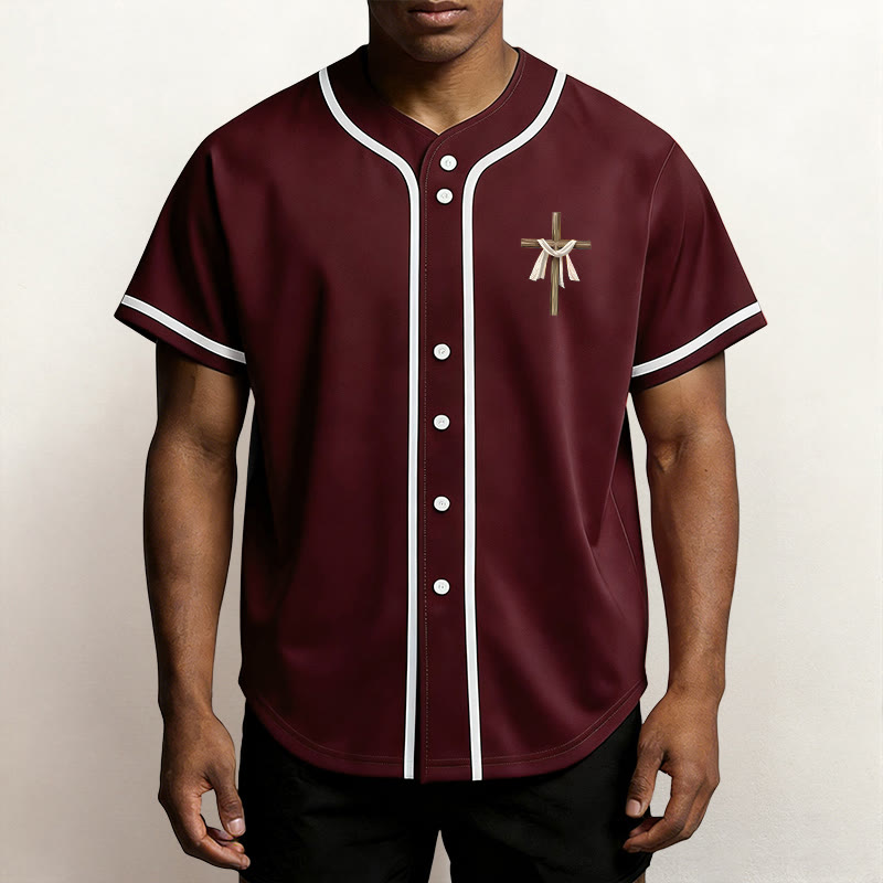 Christianartworkshop He Is Not Here He Is Risen Faith Unisex Baseball Jersey - image 30