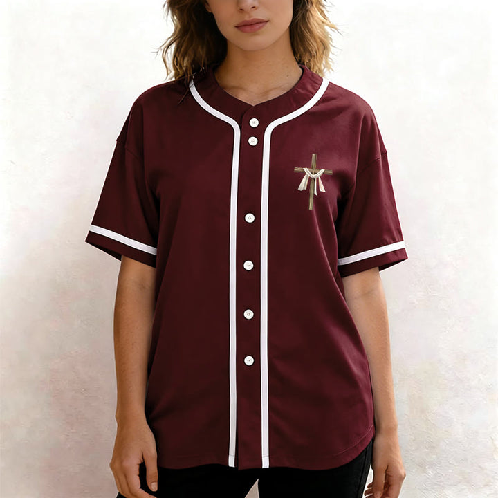 Christianartworkshop He Is Not Here He Is Risen Faith Unisex Baseball Jersey - image 32