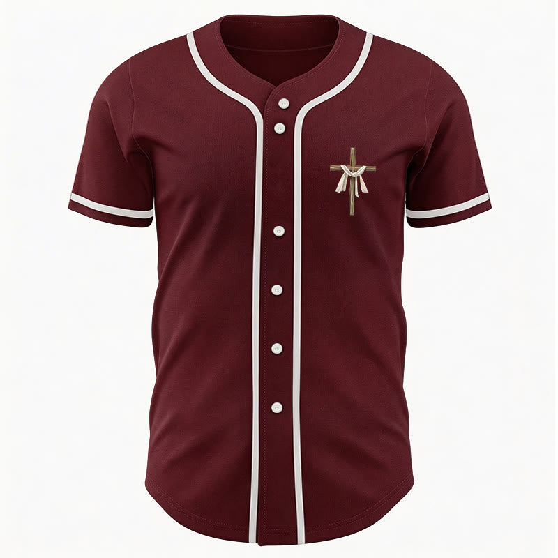 Christianartworkshop He Is Not Here He Is Risen Faith Unisex Baseball Jersey - image 34