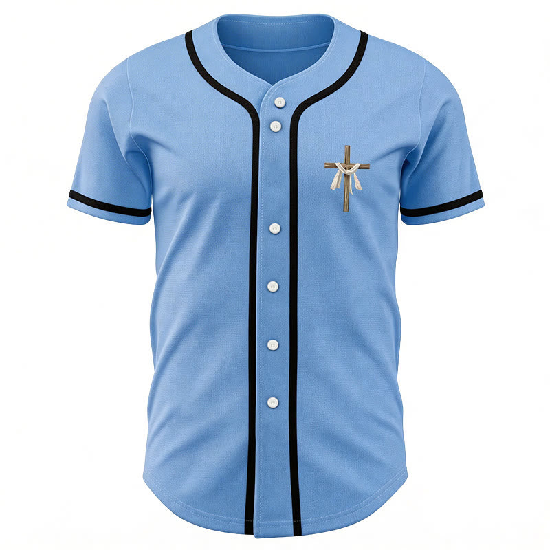 Christianartworkshop He Is Not Here He Is Risen Faith Unisex Baseball Jersey - image 41