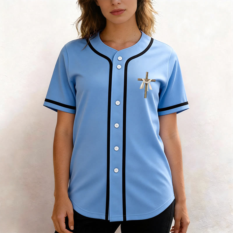 Christianartworkshop He Is Not Here He Is Risen Faith Unisex Baseball Jersey - image 39