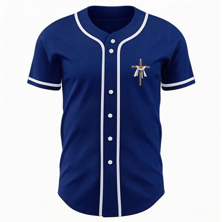 Christianartworkshop He Is Not Here He Is Risen Faith Unisex Baseball Jersey - image 55