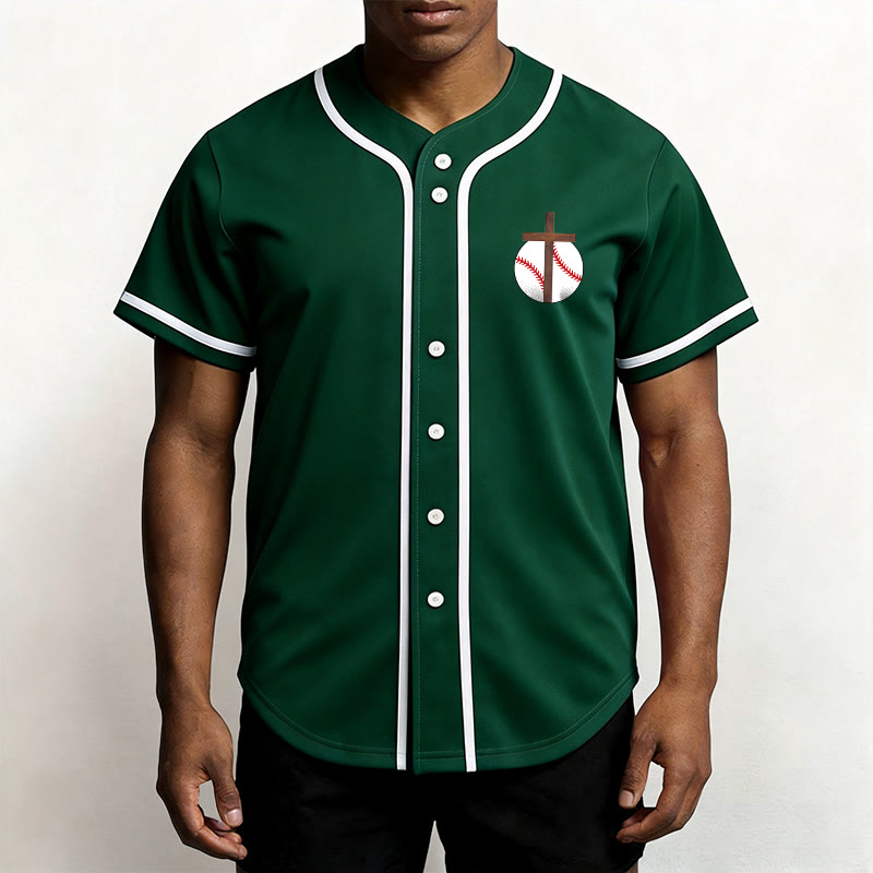 Christianartworkshop Philippians 4:13 Faith Baseball Jersey: Baseball Cross Motto Strength Devotion Athletic Shirt - image 38