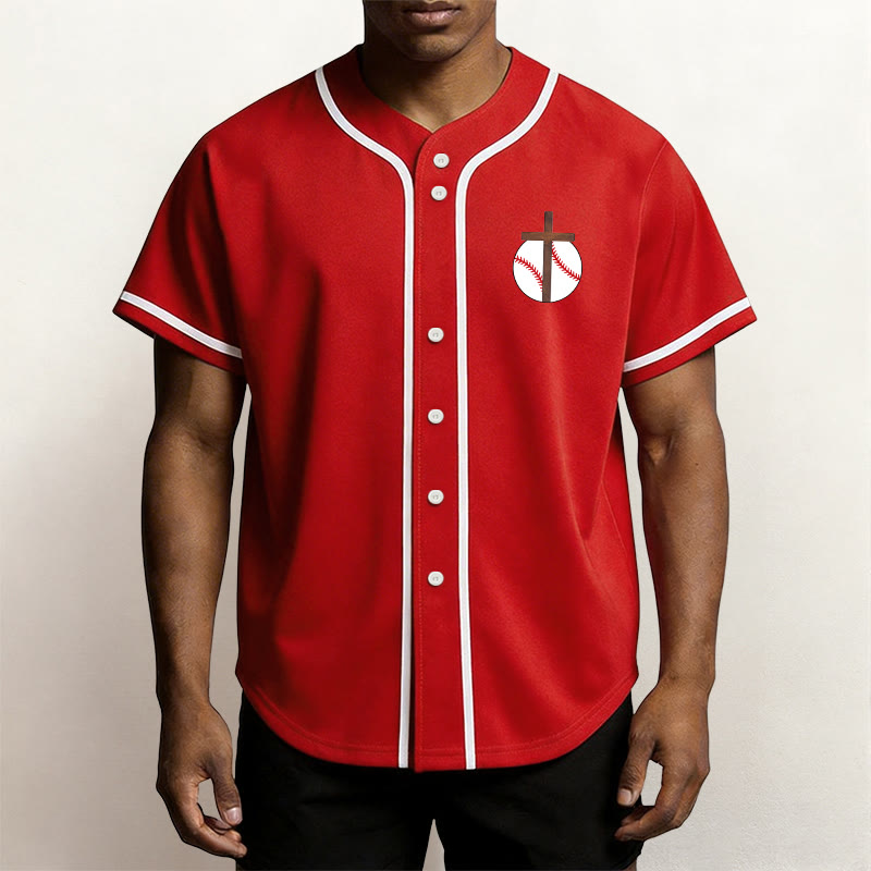Christianartworkshop Philippians 4:13 Faith Baseball Jersey: Baseball Cross Motto Strength Devotion Athletic Shirt - image 23