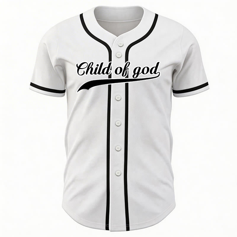 Christianartworkshop Child Of God Custom Name Number Unisex Baseball Jersey - image 20