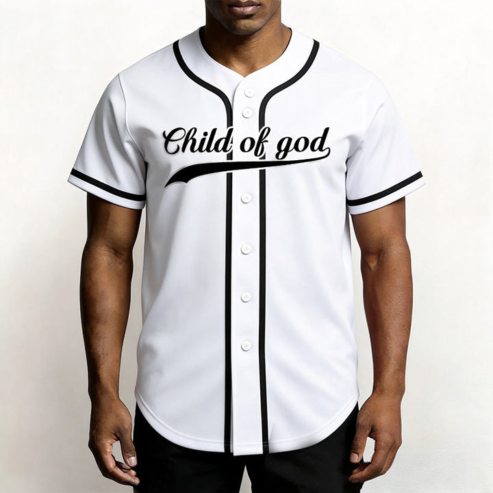 Christianartworkshop Child Of God Custom Name Number Unisex Baseball Jersey - image 18