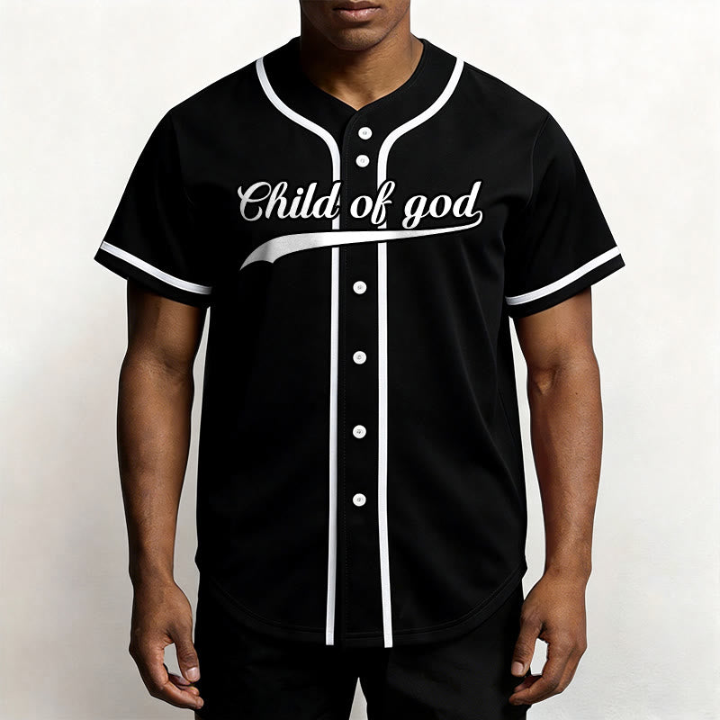 Christianartworkshop Child Of God Custom Name Number Unisex Baseball Jersey - image 30