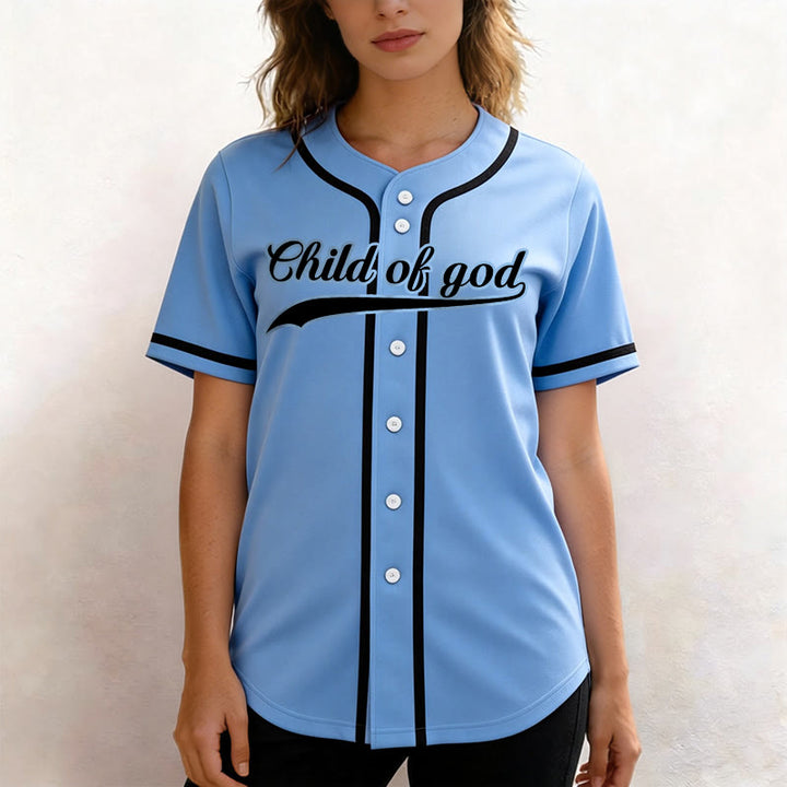 Christianartworkshop Child Of God Custom Name Number Unisex Baseball Jersey - image 46