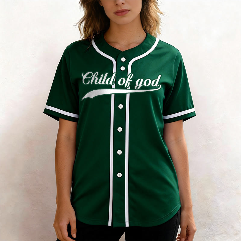 Christianartworkshop Child Of God Custom Name Number Unisex Baseball Jersey - image 53