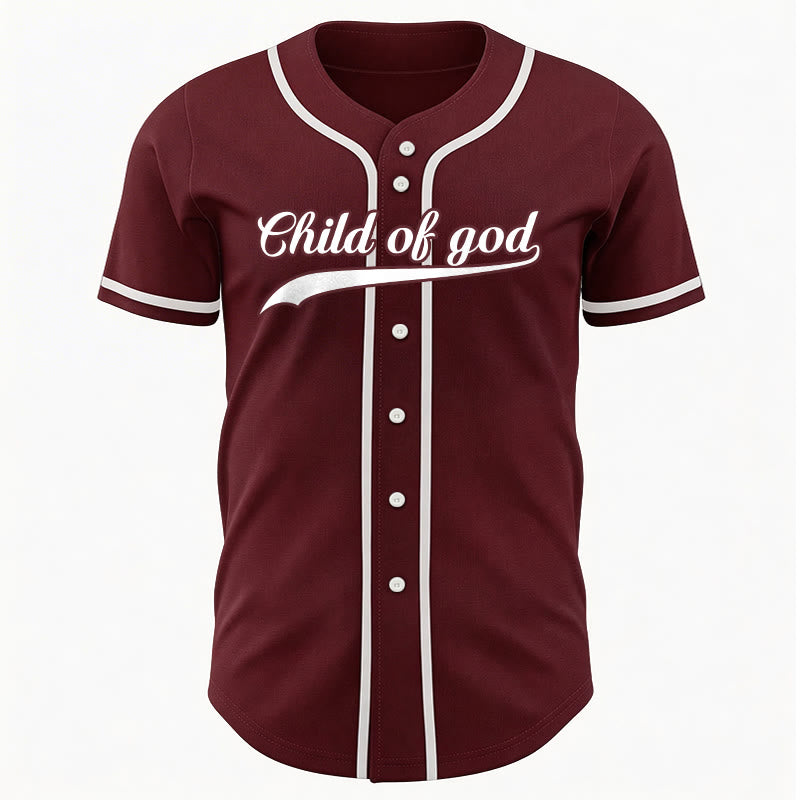 Christianartworkshop Child Of God Custom Name Number Unisex Baseball Jersey - image 41
