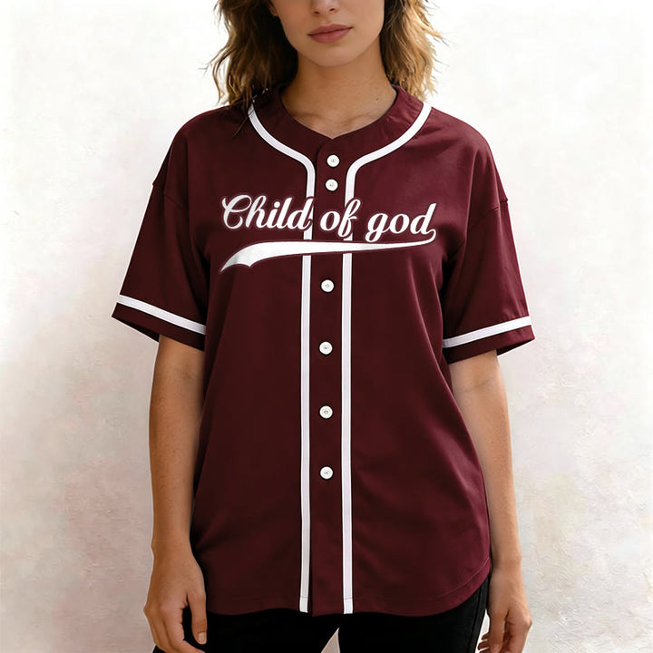 Christianartworkshop Child Of God Custom Name Number Unisex Baseball Jersey - image 39