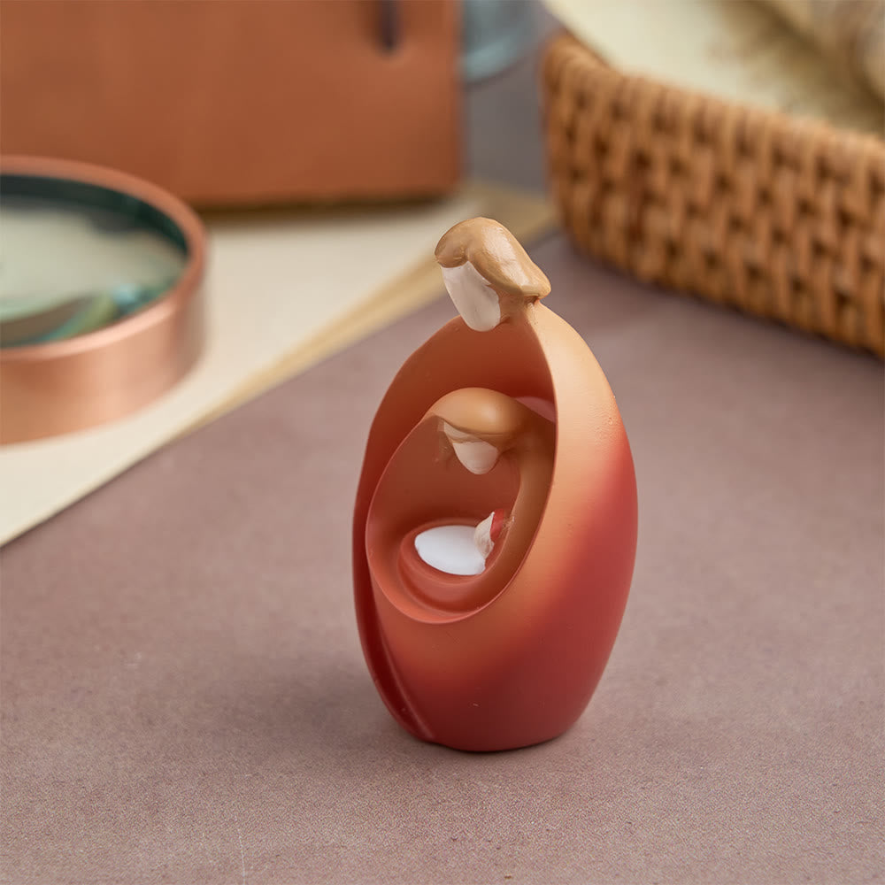 Christianartworkshop Minimalist Holy Family Nativity Desktop Ornament: Sacred Symbol Of Holy Love & Grace - image 5