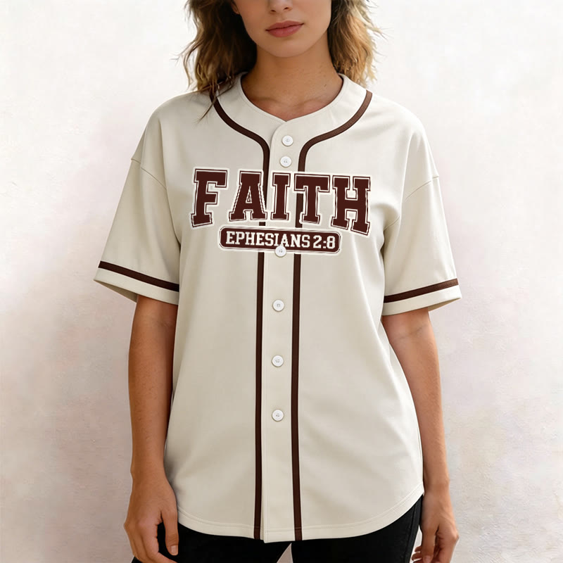 Christianartworkshop Faith Ephesians 2:8 Custom Name Number Baseball Jersey - image 11