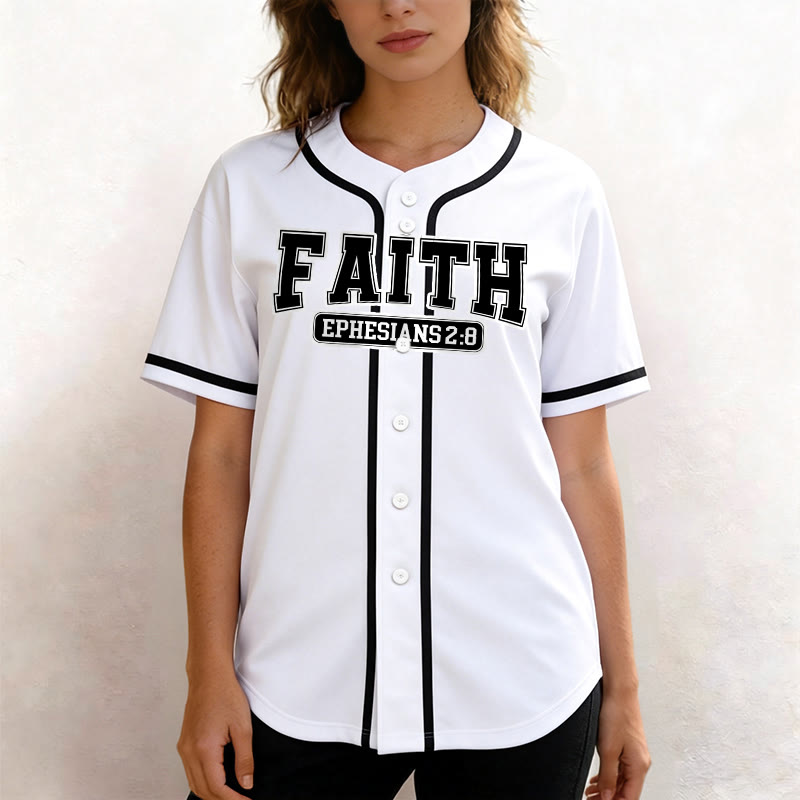 Christianartworkshop Faith Ephesians 2:8 Custom Name Number Baseball Jersey - image 18