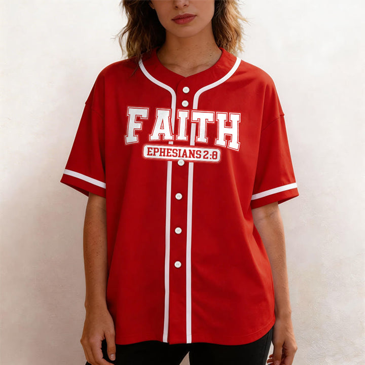 Christianartworkshop Faith Ephesians 2:8 Custom Name Number Baseball Jersey - image 25