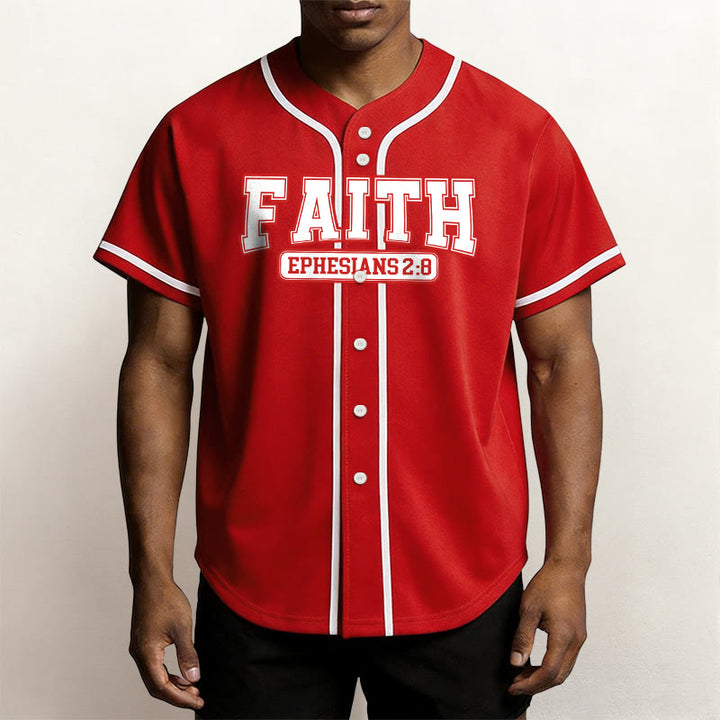 Christianartworkshop Faith Ephesians 2:8 Custom Name Number Baseball Jersey - image 23