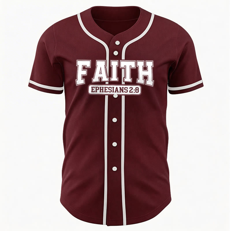 Christianartworkshop Faith Ephesians 2:8 Custom Name Number Baseball Jersey - image 41