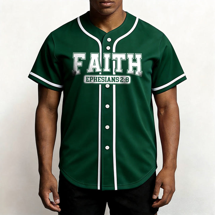 Christianartworkshop Faith Ephesians 2:8 Custom Name Number Baseball Jersey - image 51