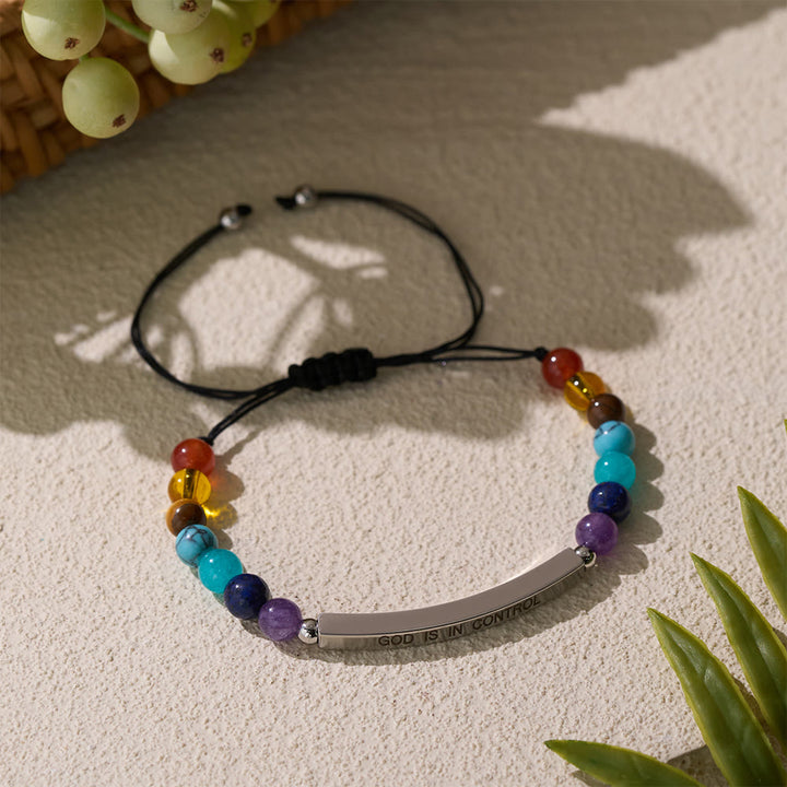 Christianartworkshop Adjustable Natural Stone Faith Bracelet With Scripture Reminder Card - image 8