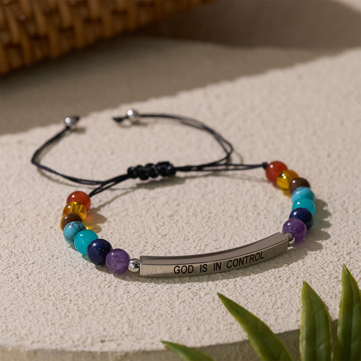 Christianartworkshop Adjustable Natural Stone Faith Bracelet With Scripture Reminder Card - image 6