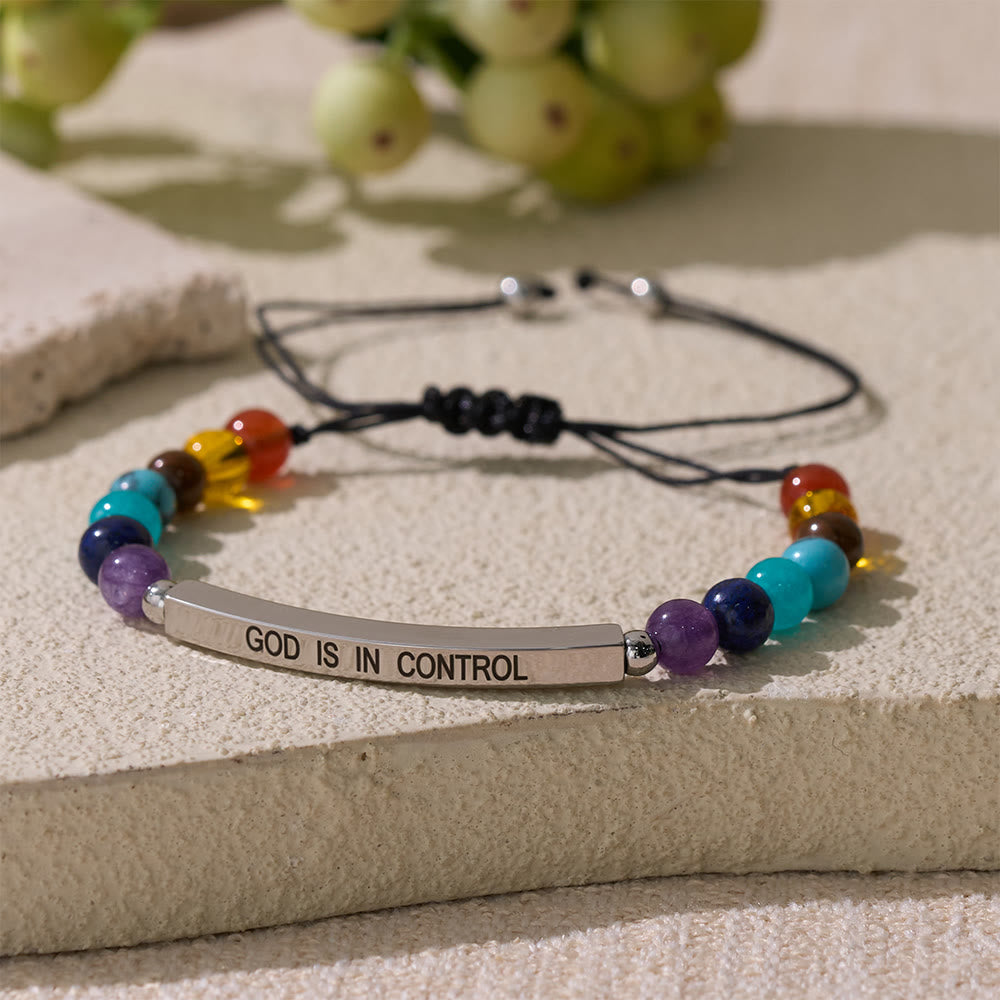 Christianartworkshop Adjustable Natural Stone Faith Bracelet With Scripture Reminder Card - image 7