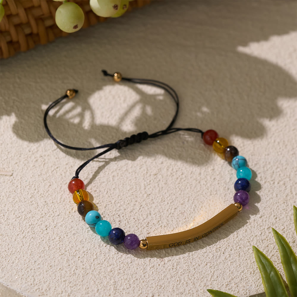Christianartworkshop Adjustable Natural Stone Faith Bracelet With Scripture Reminder Card - image 4