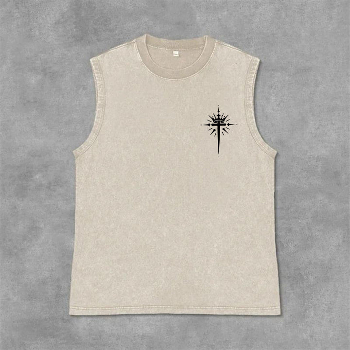 Christianartworkshop Man of God John 3:16 Unisex Washed Tank Top - image 29