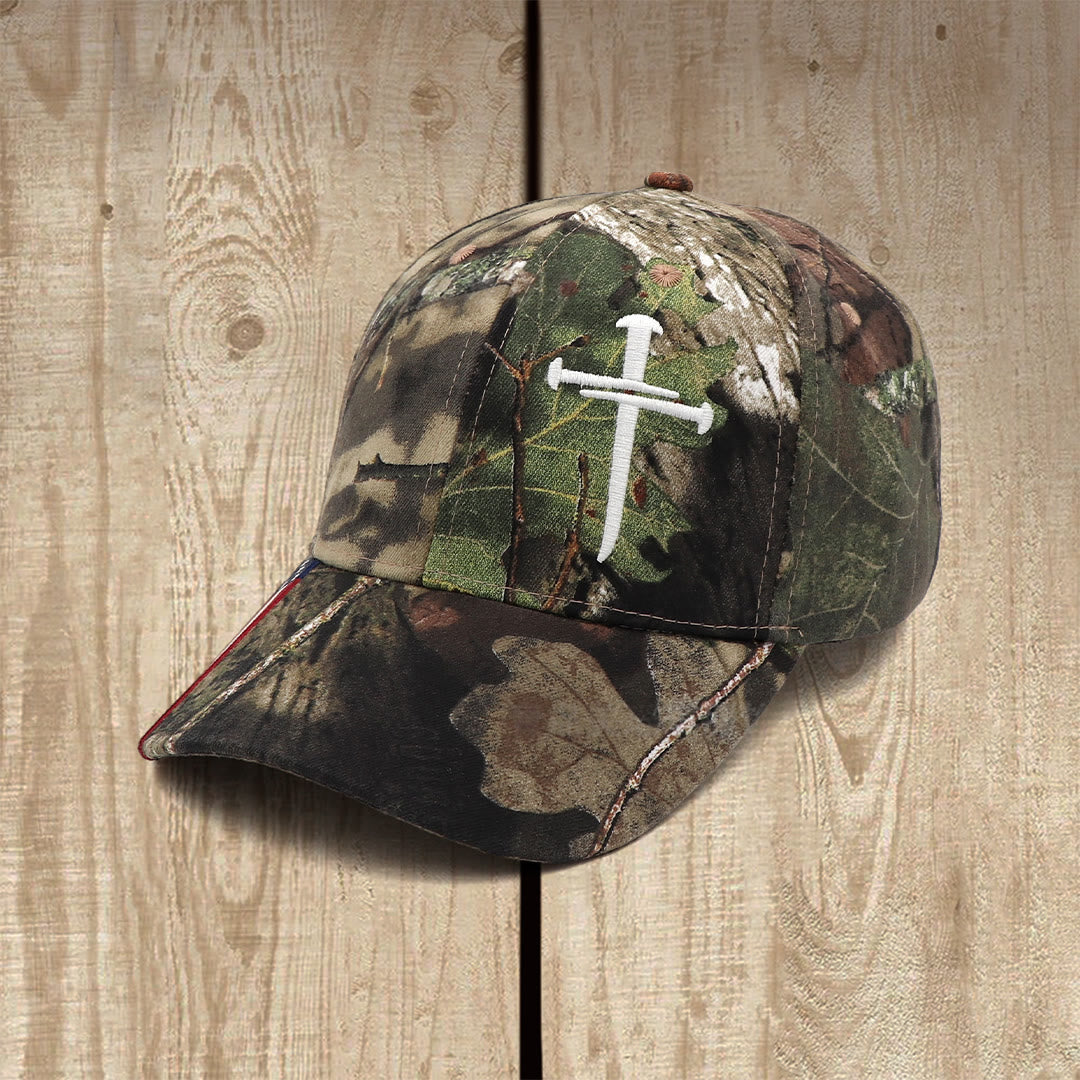 Christianartworkshop Nail Cross Crown of Thorns Embroidered Trucker Hat - image 5