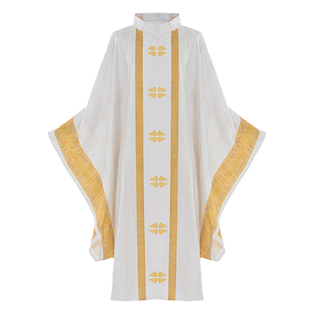 Christianartworkshop Liturgical Chasuble for Sacred Ceremonies - White - One Size FIts Most - image 2