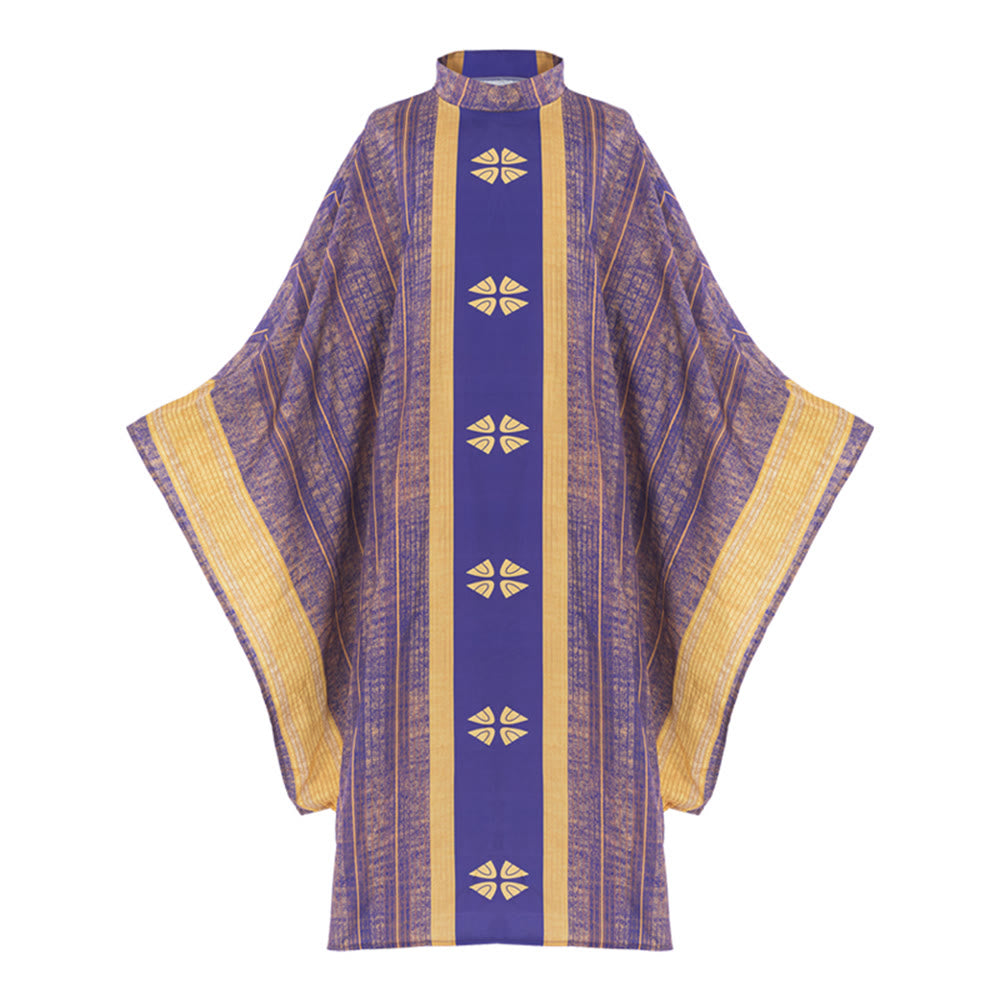 Christianartworkshop Liturgical Chasuble for Sacred Ceremonies - Purple - One Size FIts Most - image 0
