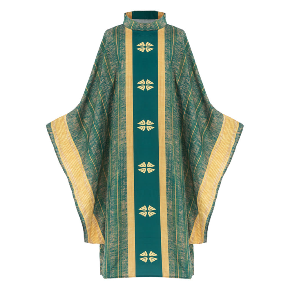 Christianartworkshop Liturgical Chasuble for Sacred Ceremonies - Green - One Size FIts Most - image 3