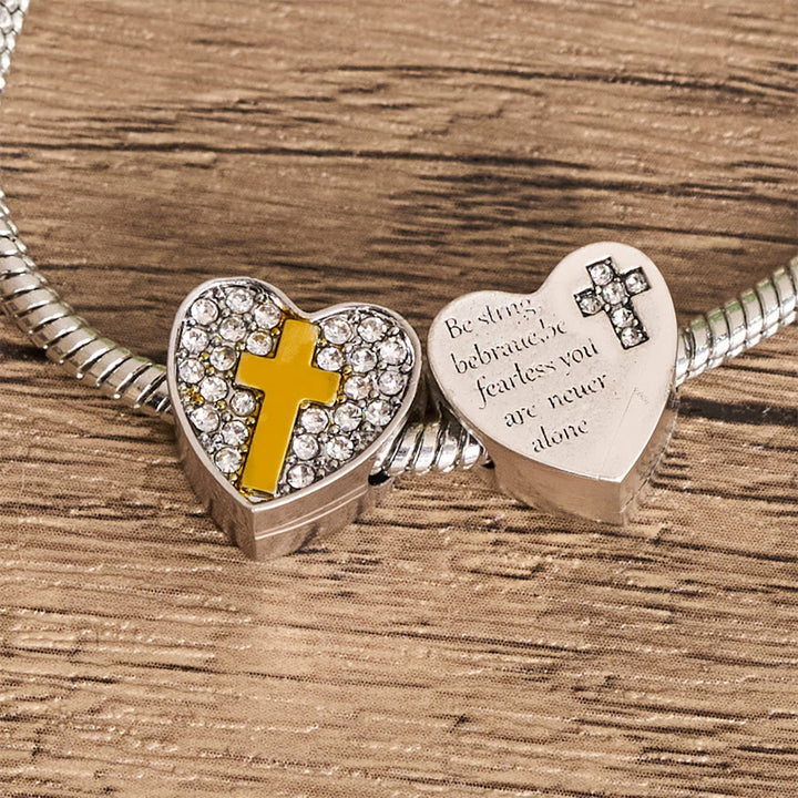 Christianartworkshop GOD & Bible Charm Bracelet with Cross and Scripture Beads: A Symbol of Unwavering Faith and Divine Love - image 5